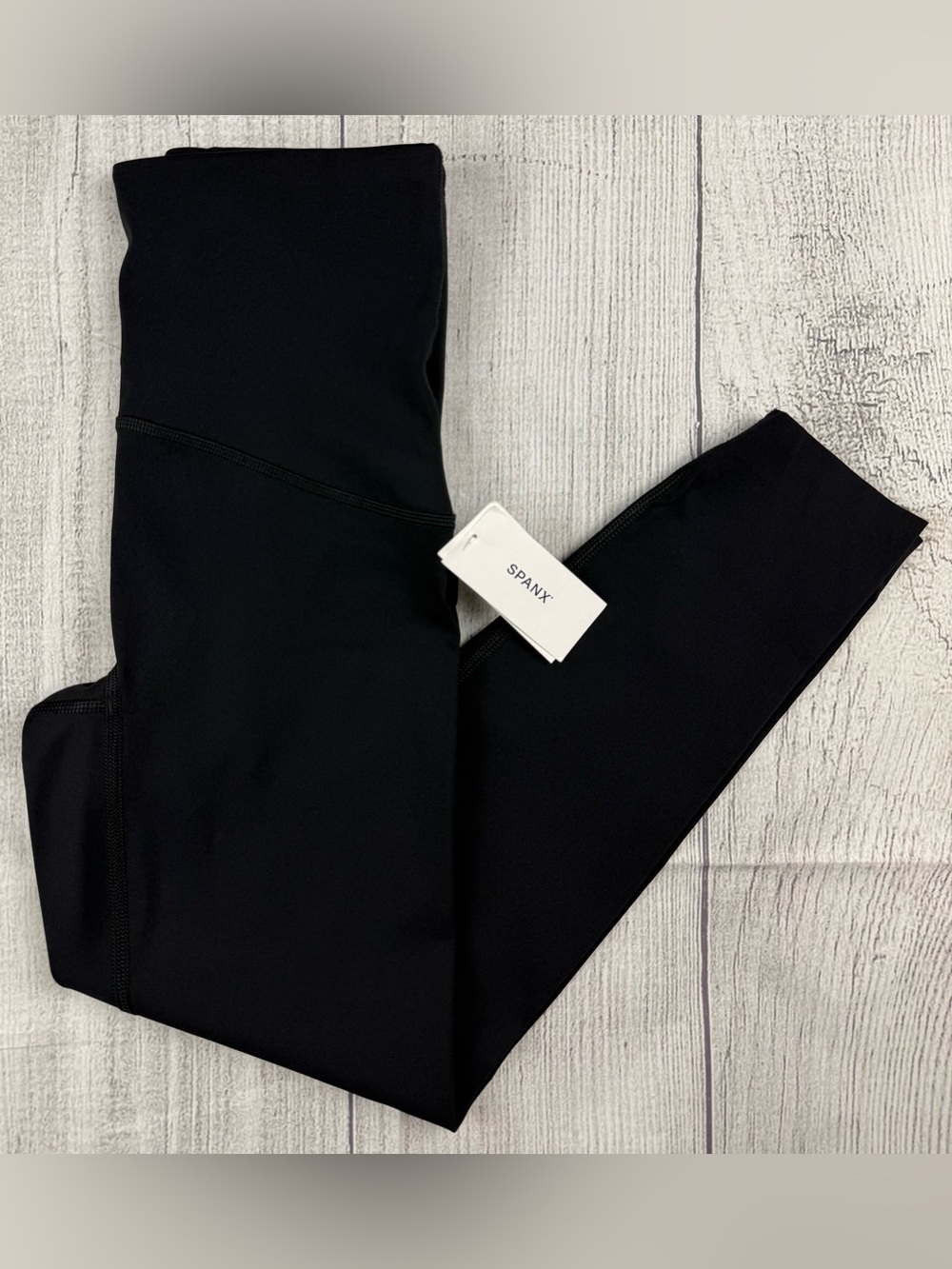 NWT! SPANX Booty Boost High Rise Compression 7/8 Leggings Black Sz Small